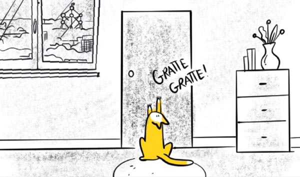 Storyboard dessin chat